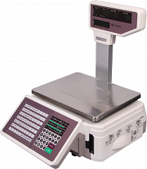 Весы торговые с печатью этикетки CheckWay CW-500P со стойкой в Самаре